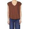 imageDEAR JOHN Yanis Womens Sleeveless VNeck Top Relaxed FitCappuccino