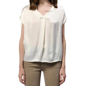 imageDEAR JOHN Kristen VNeck Top Short Sleeve Womens Blouse ShirtWhite