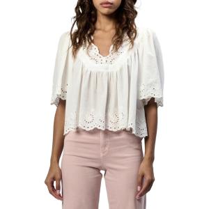 imageDEAR JOHN Lania Short Sleeve Relaxed Fit Womens TopWhite