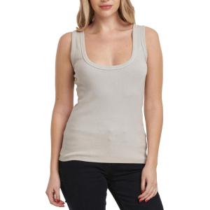 imageDEAR JOHN Paula Scoop Neck Sleeveless Womens Tank Top Fitted KnitDigital Mist