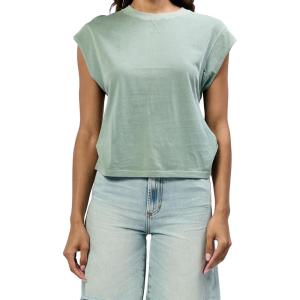 imageDEAR JOHN Rosie Classic Crew Neck Short Sleeve Womens TeeIceberg Green