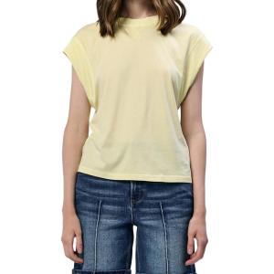 imageDEAR JOHN Rosie Classic Crew Neck Short Sleeve Womens TeePale Lime Yellow