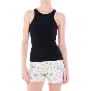 imageDEAR JOHN Tamia Racer Back Crew Neck Tank Top Fitted SleevelessBlack
