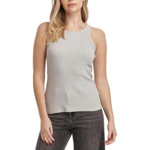 imageDEAR JOHN Tamia Racer Back Crew Neck Tank Top Fitted SleevelessDigital Mist