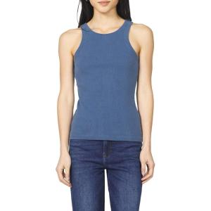 imageDEAR JOHN Tamia Racer Back Crew Neck Tank Top Fitted SleevelessVintage Indigo