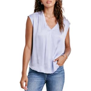 imageDEAR JOHN Yanis Womens Sleeveless VNeck Top Relaxed FitCorn Flower