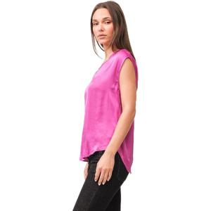 imageDEAR JOHN Yanis Womens Sleeveless VNeck Top Relaxed FitDahlia Mauve