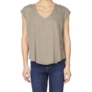 imageDEAR JOHN Yanis Womens Sleeveless VNeck Top Relaxed FitVetiver