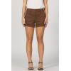 imageDEAR JOHN Hampton Shorts Mid Rise Cuffed Hem Stretch Twill Finish Tailored Casual FitBrownie