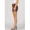 imageDEAR JOHN Hampton Shorts Mid Rise Cuffed Hem Stretch Twill Finish Tailored Casual FitBrownie