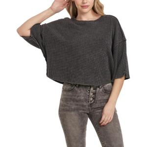 imageDEAR JOHN Amira Womens Themal Top Wide SleeveBlack