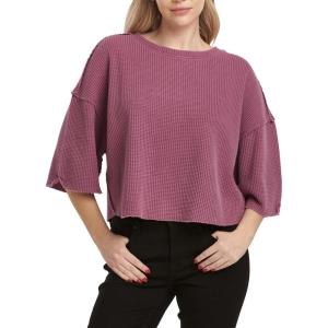 imageDEAR JOHN Amira Womens Themal Top Wide SleevePlum Berry