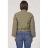 imageDEAR JOHN Maverick Jacket Quilted Zip Front Long Sleeve Relaxed Fit Outerwear Layering Essential  Vetiver  XSmallVetiver
