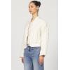 imageDEAR JOHN Maverick Jacket Quilted Zip Front Long Sleeve Relaxed Fit Outerwear Layering Essential  Vetiver  XSmallWhitecap Gray