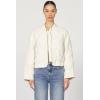 imageDEAR JOHN Maverick Jacket Quilted Zip Front Long Sleeve Relaxed Fit Outerwear Layering Essential  Vetiver  XSmallWhitecap Gray
