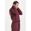 imageDEAR JOHN Raya Womens Sweatshirt Knitwear ScoopBack Long SleevePlum Berry