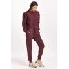 imageDEAR JOHN Raya Womens Sweatshirt Knitwear ScoopBack Long SleevePlum Berry