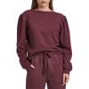 imageDEAR JOHN Raya Womens Sweatshirt Knitwear ScoopBack Long SleevePlum Berry