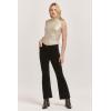 imageDEAR JOHN Rosa Womens Flare Pants Mid Rise Full Inseam Pants for WomenBlack Velveteen