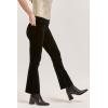 imageDEAR JOHN Rosa Womens Flare Pants Mid Rise Full Inseam Pants for WomenBlack Velveteen