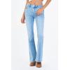 imageDEAR JOHN Rosa Womens Flare Pants Mid Rise Full Inseam Pants for WomenPortmore