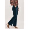 imageDEAR JOHN Rosa Womens Flare Pants Mid Rise Full Inseam Pants for WomenTeal Velveteen