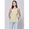 imageDEAR JOHN Tamia Racer Back Crew Neck Tank Top Fitted SleevelessPale Lime Yellow