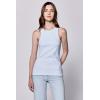 imageDEAR JOHN Tamia Racer Back Crew Neck Tank Top Fitted SleevelessSkyway