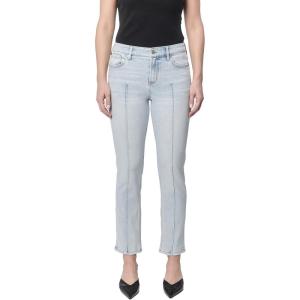 imageDEAR JOHN Blaire Straight Leg Jean Mid Rise Slim Fit Ankle Length Stretch DenimPositano