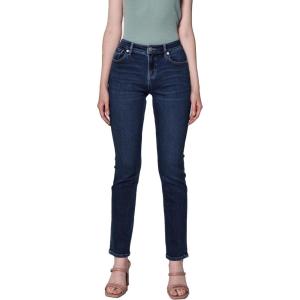 imageDEAR JOHN Blaire Straight Leg Jean Mid Rise Slim Fit Ankle Length Stretch DenimRiviera