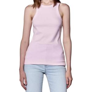 imageDEAR JOHN Tamia Racer Back Crew Neck Tank Top Fitted SleevelessPink a Boo