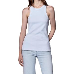 imageDEAR JOHN Tamia Racer Back Crew Neck Tank Top Fitted SleevelessSkyway