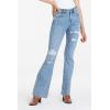 imageDEAR JOHN Jaxtyn Bootcut Jeans Mid Rise Skinny Fit Full Length Comfort Stretch DenimGlass Beach