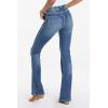 imageDEAR JOHN Rosa Flared Womens Jeans Mid Rise Full Inseam Comfort Stretch DenimHonolulu
