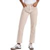 imageDEAR JOHN 90s Straight Leg Jeans High Rise Relaxed Slim Fit Ankle Length Comfort Stretch DenimOat Milk