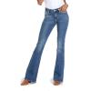 imageDEAR JOHN Rosa Flared Womens Jeans Mid Rise Full Inseam Comfort Stretch DenimHonolulu