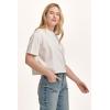 imageDEAR JOHN Maddox Short Sleeve Crew Neck Relaxed Fit Boyfriend Womens Jersey TopWhite