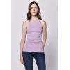 imageDEAR JOHN Tamia Racer Back Crew Neck Tank Top Fitted SleevelessOrchid Bloom