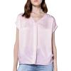 imageDEAR JOHN Kristen VNeck Top Short Sleeve Womens Blouse ShirtPink a Boo
