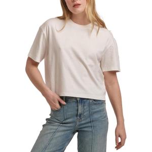 imageDEAR JOHN Maddox Short Sleeve Crew Neck Relaxed Fit Boyfriend Womens Jersey TopWhite