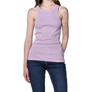 imageDEAR JOHN Tamia Racer Back Crew Neck Tank Top Fitted SleevelessOrchid Bloom