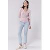 imageDEAR JOHN Cortado Long Sleeve Fitted Henley Womens TopPink a Boo
