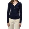 imageDEAR JOHN Cortado Long Sleeve Fitted Henley Womens TopPink a Boo