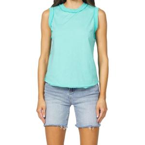 imageDEAR JOHN Zo High Banded Neck Sleeveless Womens TankPool Blue