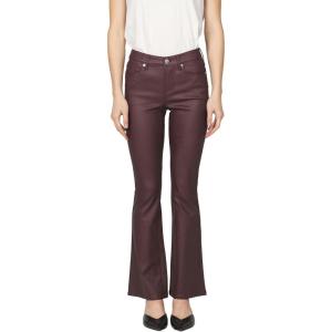 imageDEAR JOHN Jaxtyn Bootcut Jeans Mid Rise Skinny Fit Full Length Comfort Stretch DenimOxblood