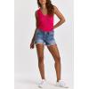 imageDear John DSM72A324PRD Gigi Mid Rise Denim Shorts Size 25 Blue