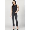 imageDEAR JOHN Anika Straight Leg Jean Mid High Rise Clean Hem Cropped Inseam Stretch DenimJet Set