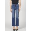 imageDEAR JOHN Anika Straight Leg Jean Mid High Rise Clean Hem Cropped Inseam Stretch DenimMidtown