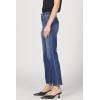imageDEAR JOHN Anika Straight Leg Jean Mid High Rise Clean Hem Cropped Inseam Stretch DenimMidtown