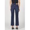 imageDEAR JOHN Anika Straight Leg Jean Mid High Rise Clean Hem Cropped Inseam Stretch DenimMoonlight